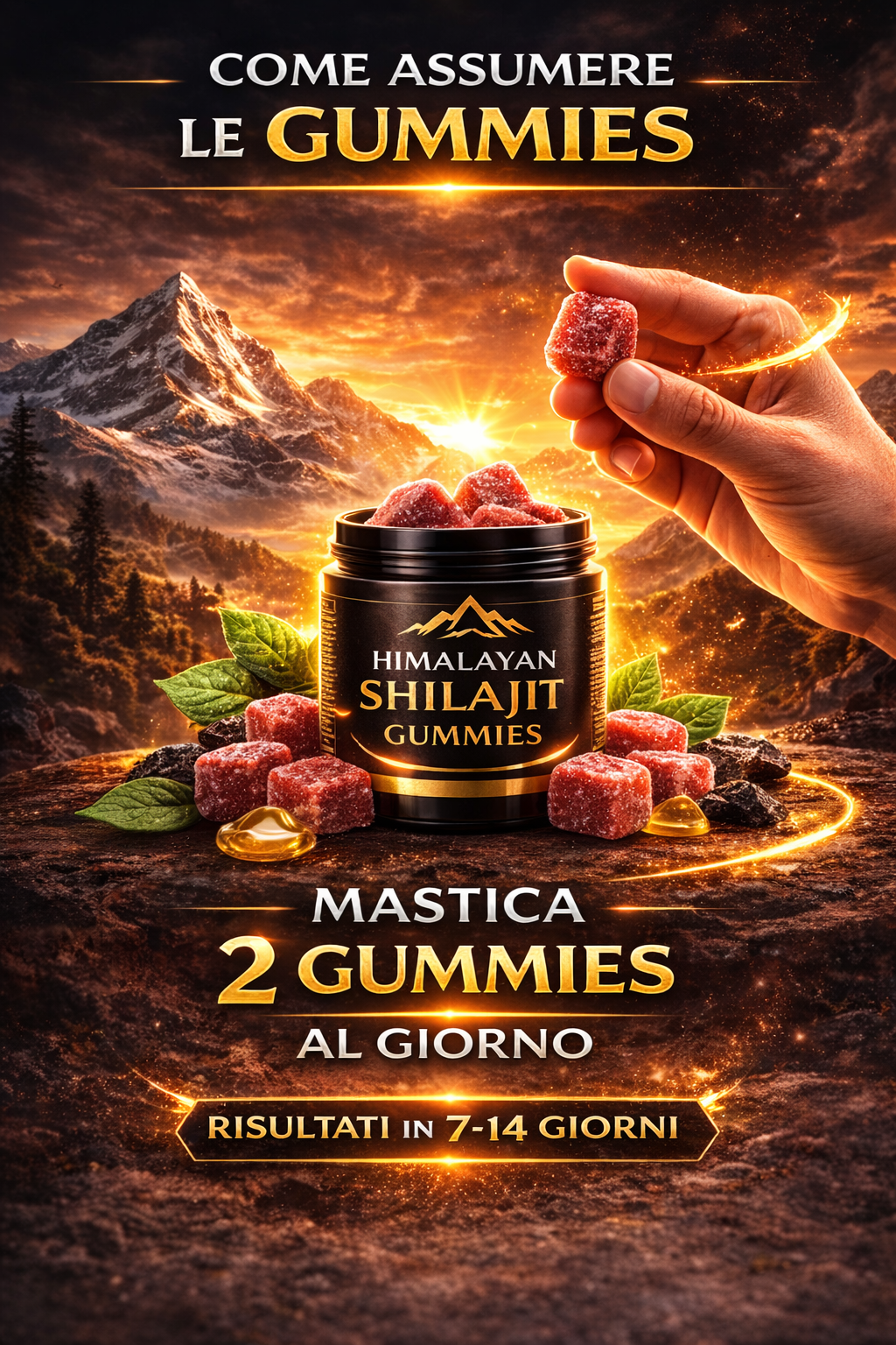 100% Shilajit puro dell’Himalaya